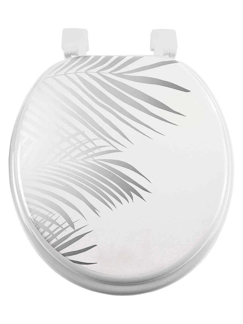 Abattant WC MDF Orbella blanc argent Blanc