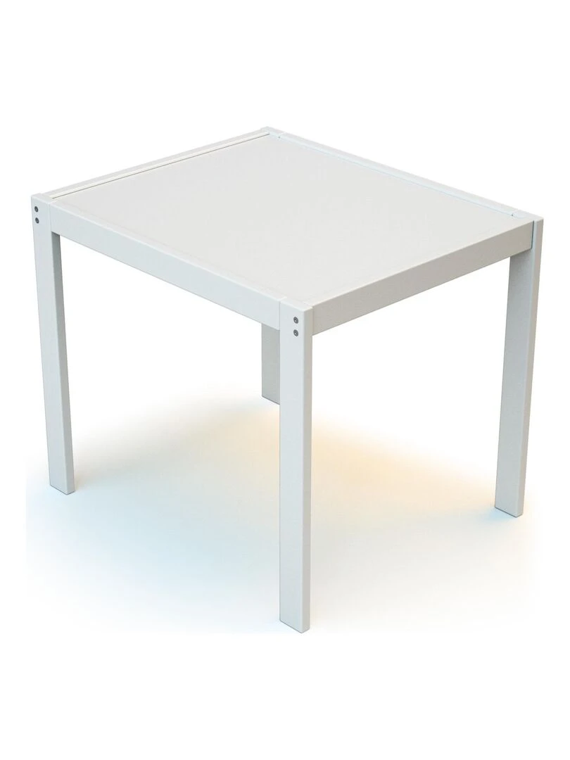 WEBABY Table enfant Blanc Blanc