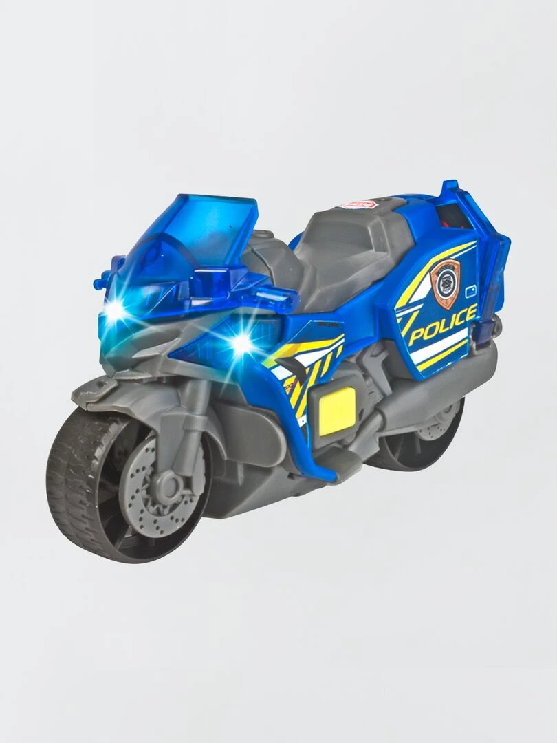 Moto de police 'Dickie Toys' bleu/gris