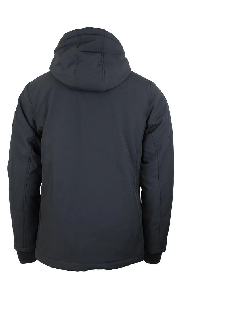 Blouson softshell homme CANADI PEAK MOUNTAIN Noir Orange