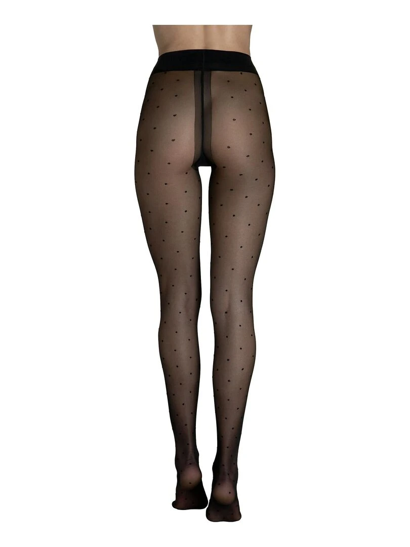 Collants 20 DEN à pois Fashion Dots noir Noir