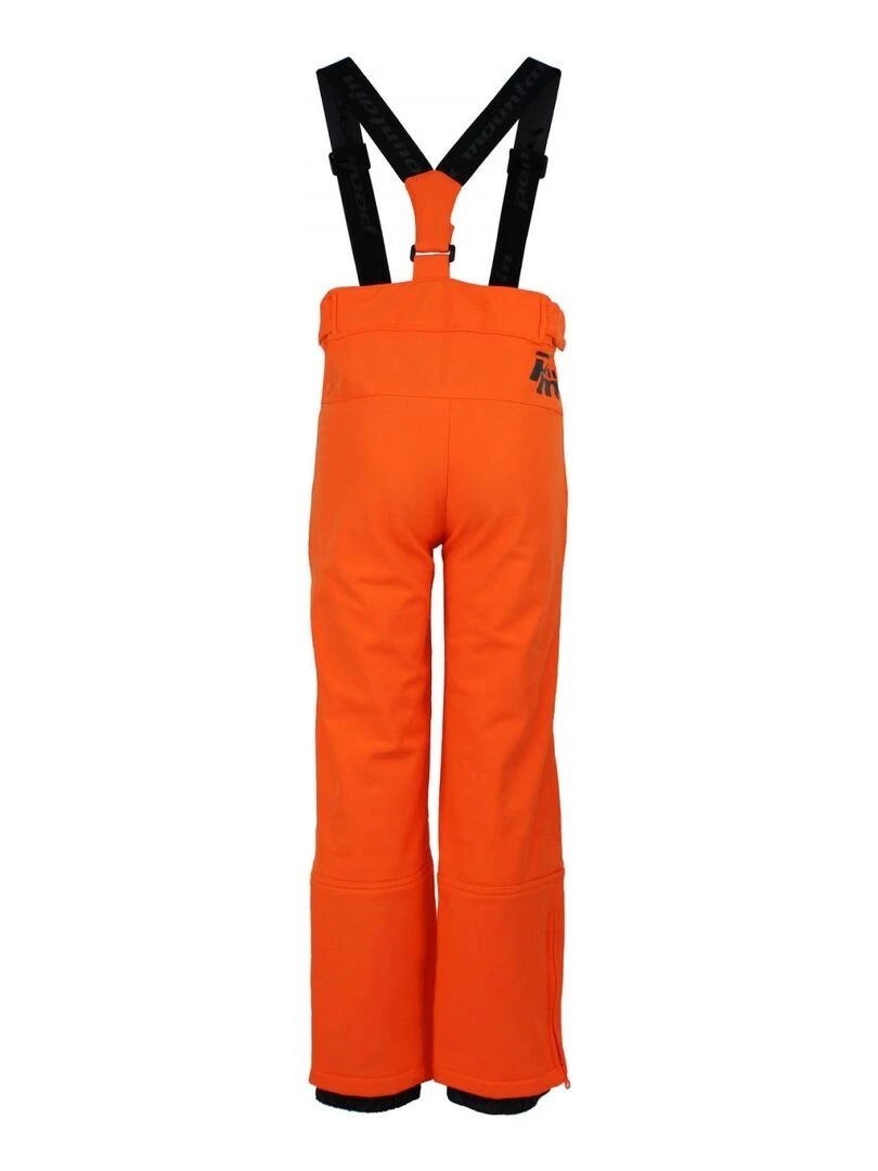 Pantalon de ski softshell garçon ECASHELL PEAK MOUNTAIN Orange