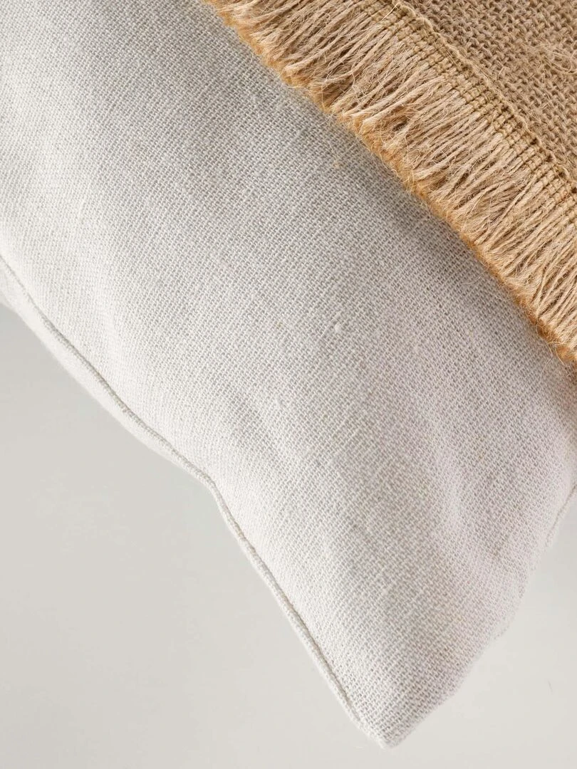 Coussin 40 x 40 cm Rico le palmier   Beige