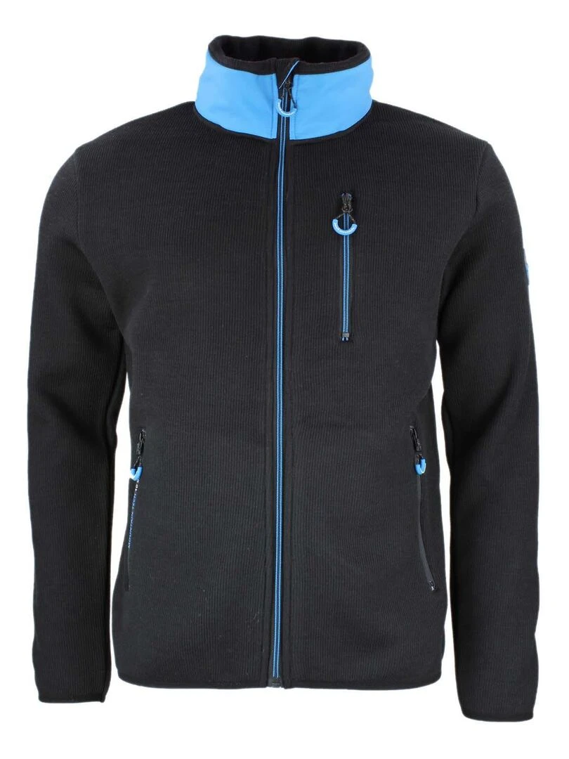 Blouson polaire homme CAYAK PEAK MOUNTAIN Noir Noir