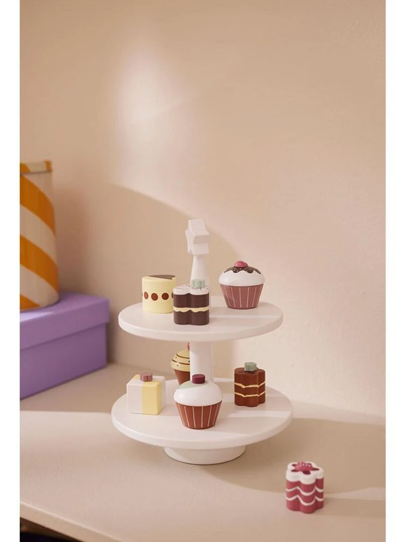 Pâtisseries en bois 9pcs Kid's Hub   Kids Concept   N/A