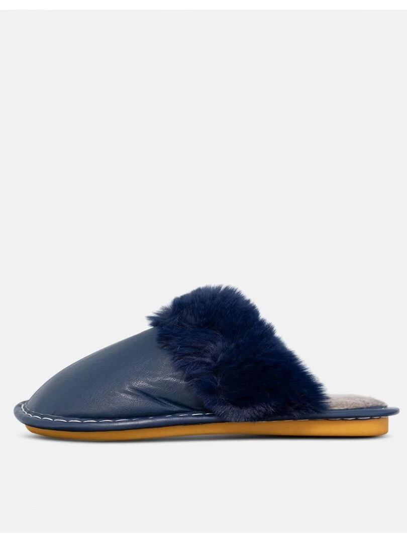 Chaussons mules Kebello   Bleu marine