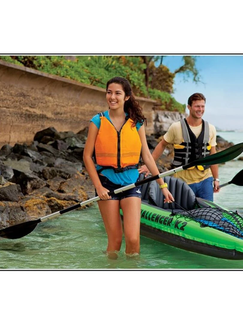 Bateau de sport Challenger K2   Set avec pompe et 2 pagaies   N/A