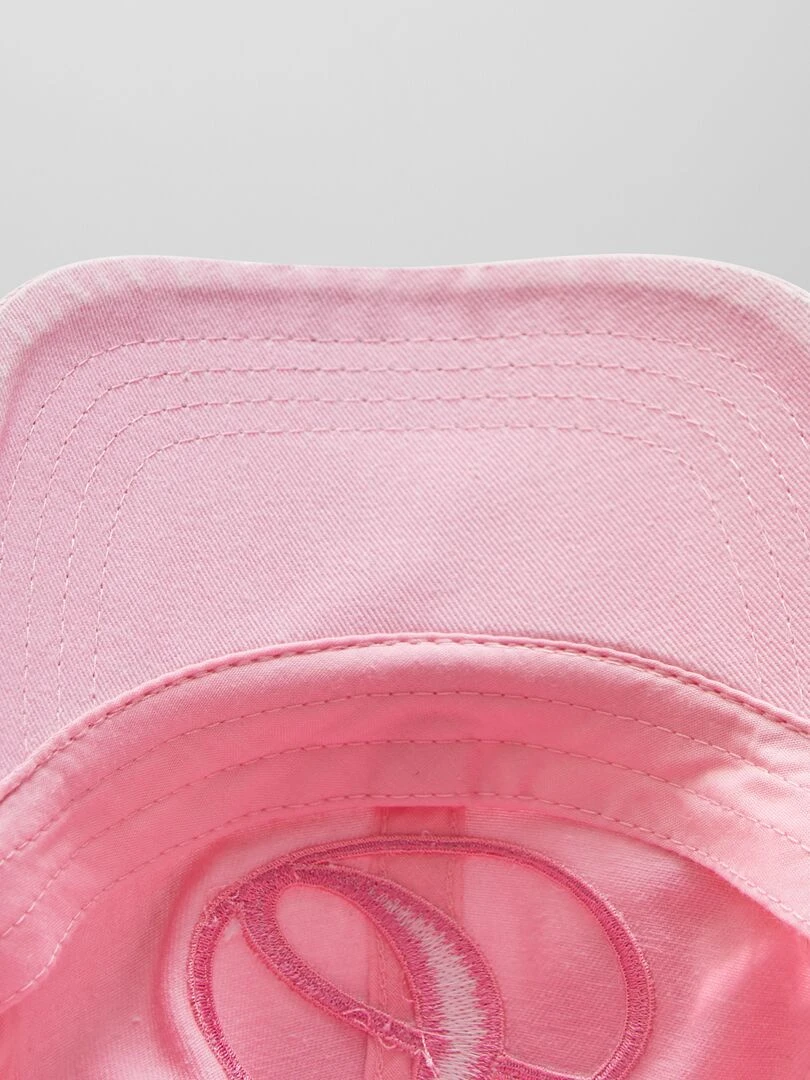 Casquette en toile   Rose