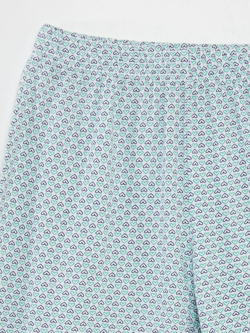 Pyjama 'La perfection c'est de famille'   2 pièces   Blanc