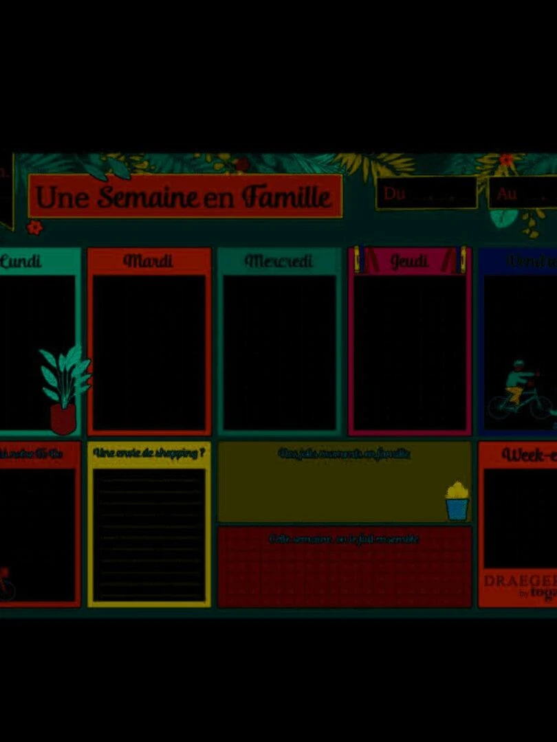 Semainier perpétuel familial N/A