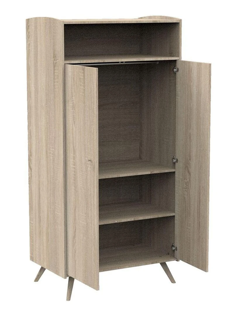 Armoire 2 portes et 1 niche   SAUTHON   Marron