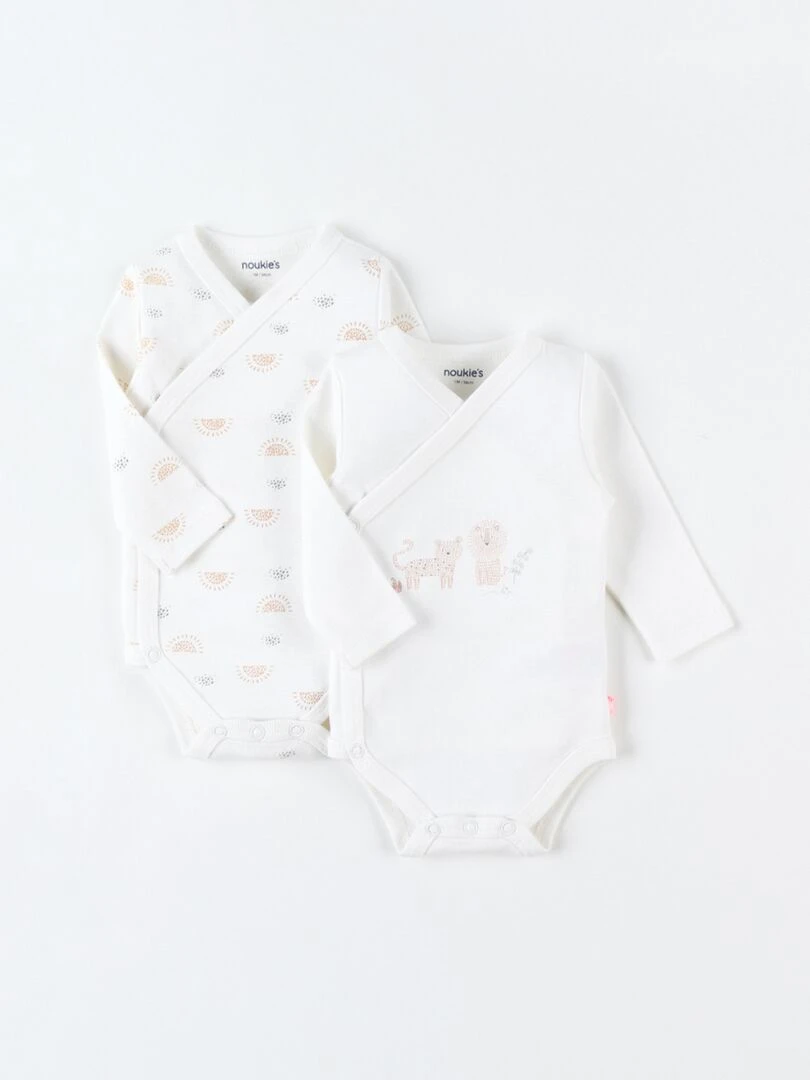 Set de 2 bodies croisés    Noukie's   Blanc