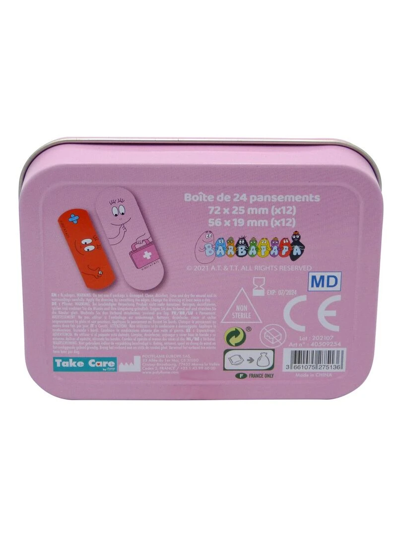 Barbapapa Boîte en métal de Pansements (24 pansements)   N/A
