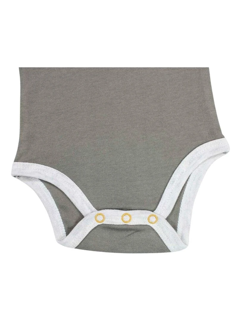 Lee Cooper   Lot de 2 bodys bébé garçon en coton   Kaki