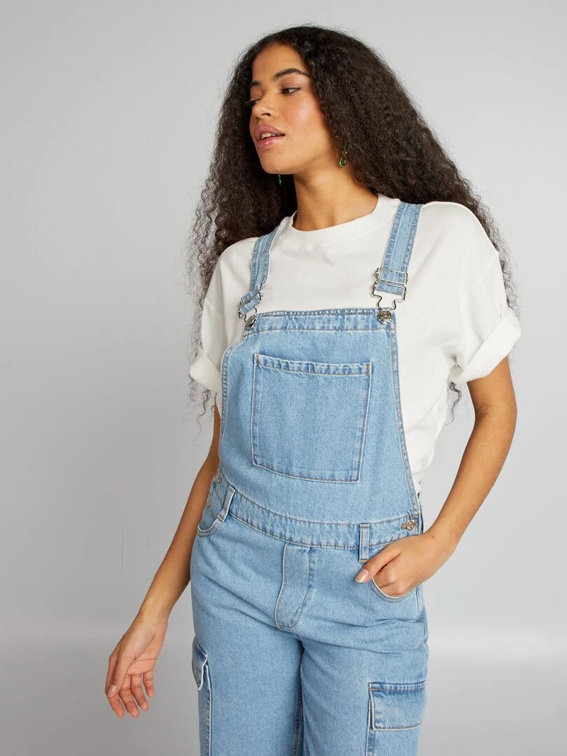 Salopette en jean Bleu
