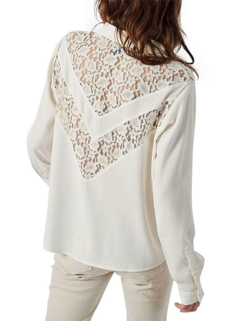 KAPORAL   Chemisier dentelle   Blanc