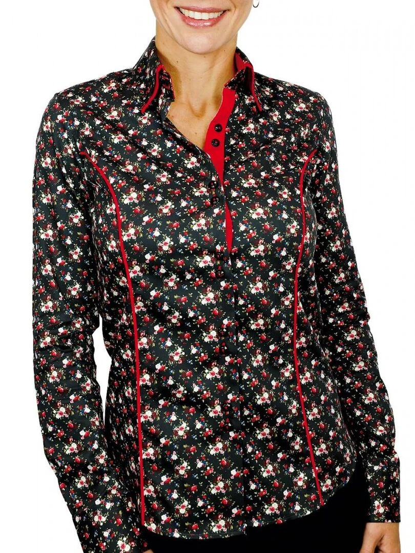 Chemise imprimée SIDNEY   Noir