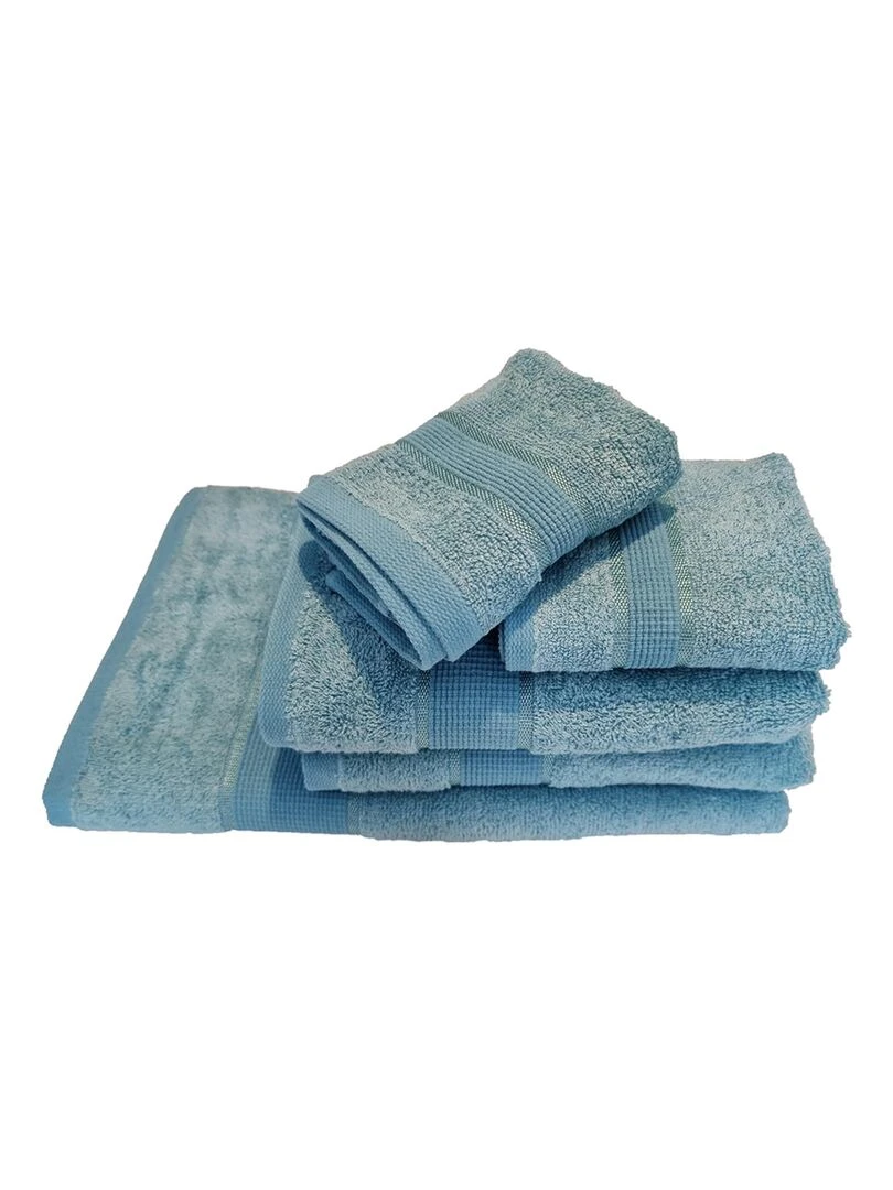 Serviette BAMBOU Turquoise   Bleu turquoise
