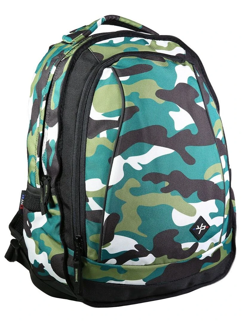 BODYPACK Sac à dos recyclé 3 compartiments 2 en 1 Camo Vert