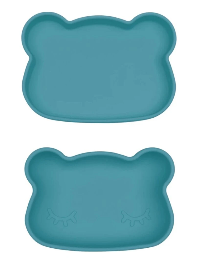 Boîte à goûter multifonctions Ours bleu Bleu