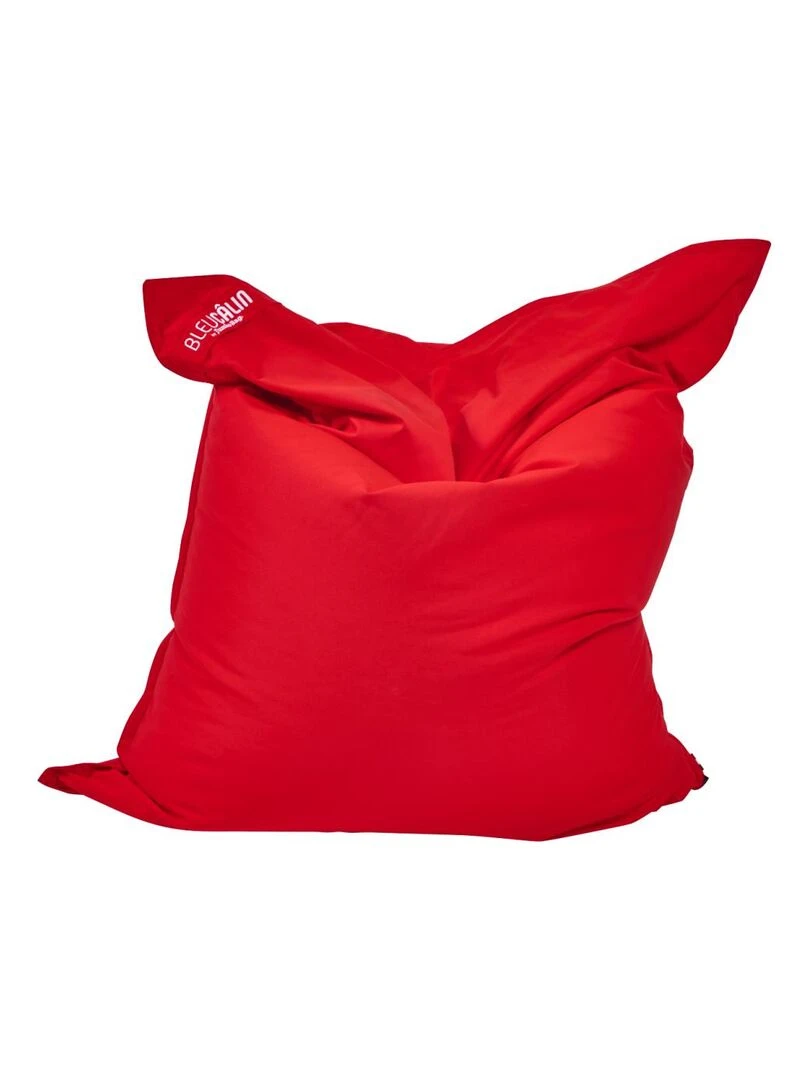 Bleu Câlin   Pouf géant XL d'extérieur résistant aux UV   Rouge 130x165cm   Rouge