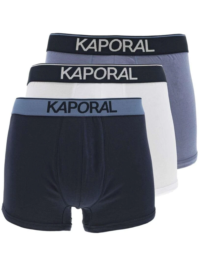 KAPORAL Boxers coton lot de 3 Bleu