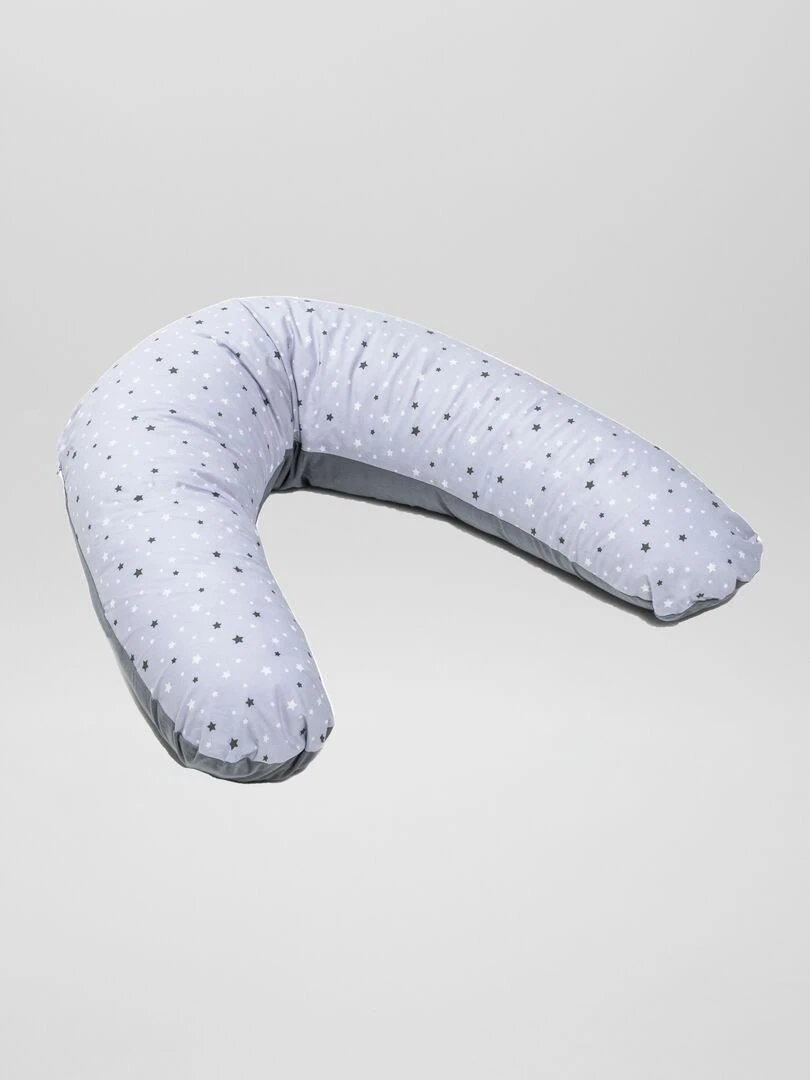 Coussin d'allaitement déhoussable Gris