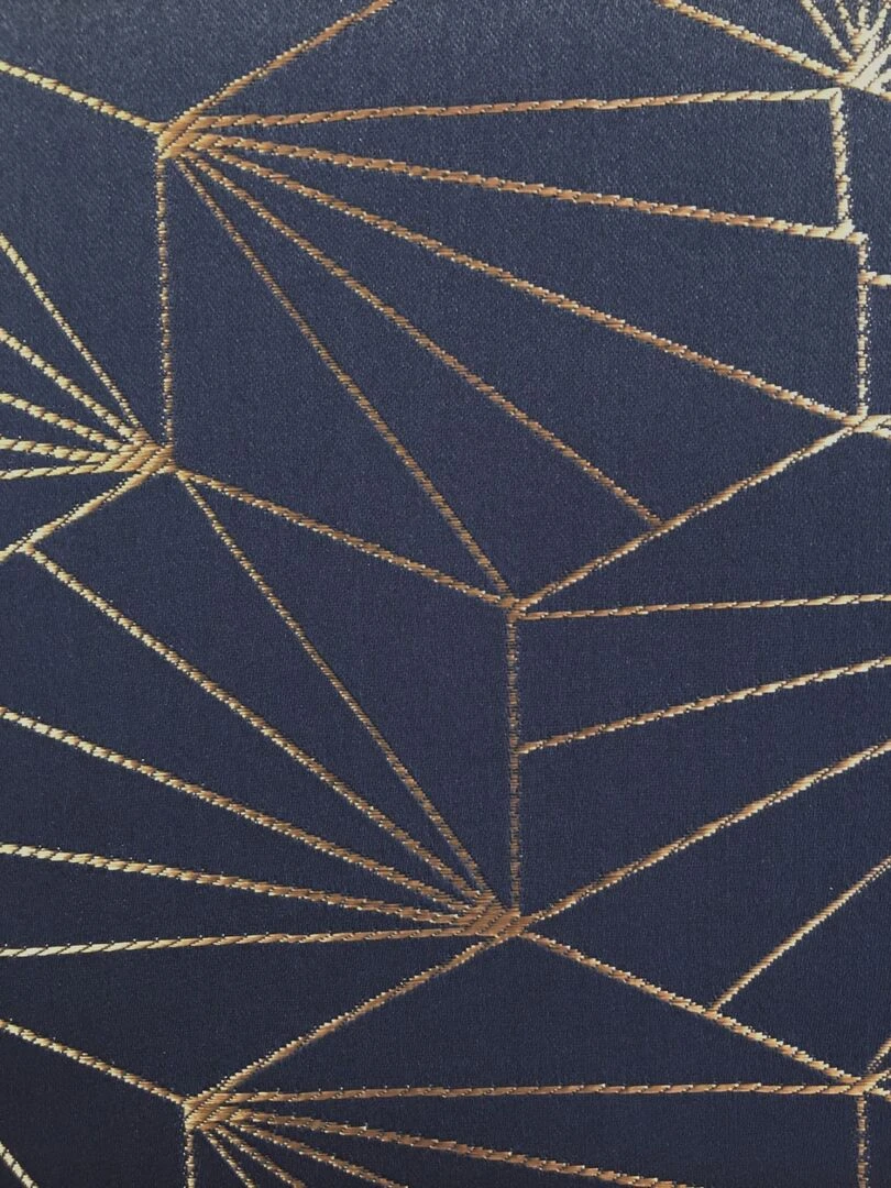 Nappe 145x240cm Facette bleu   Bleu