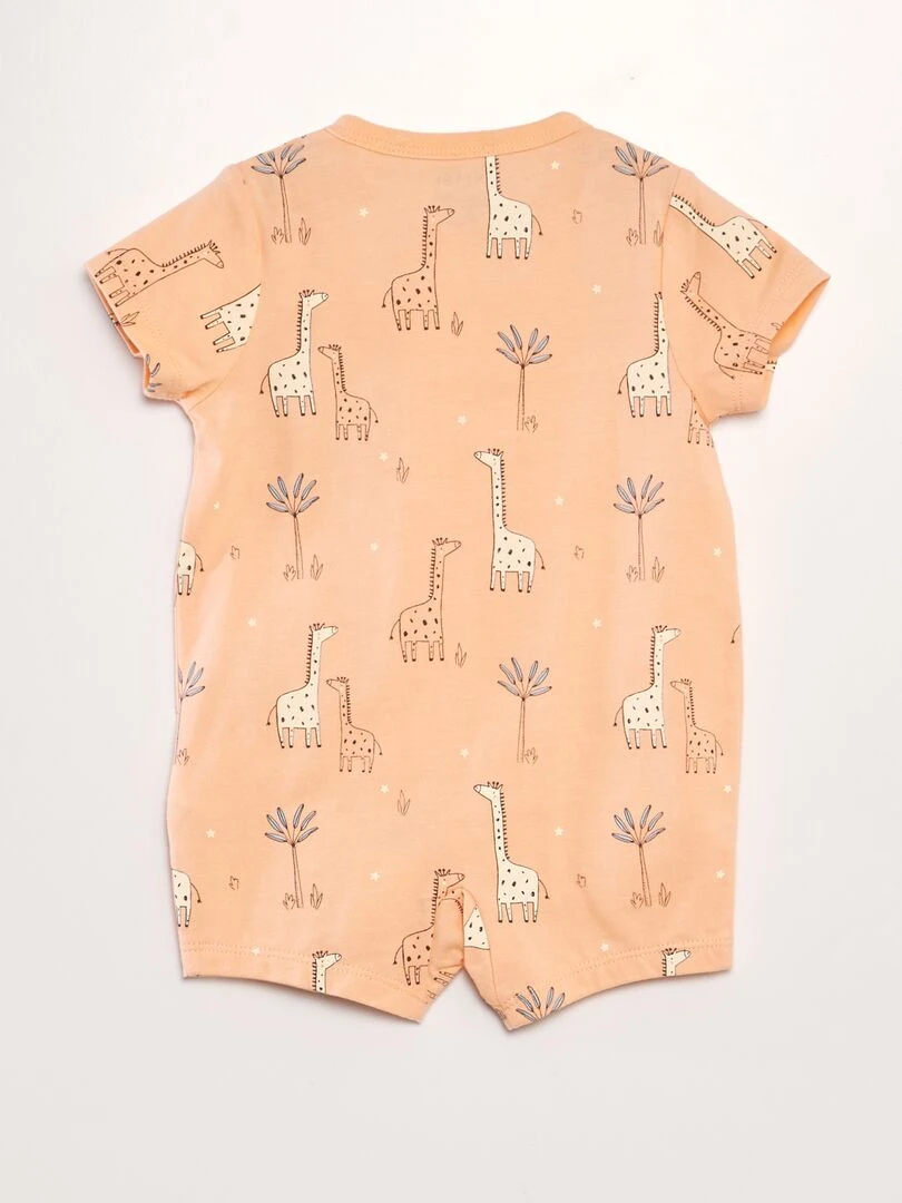 Dors bien à motif   Orange