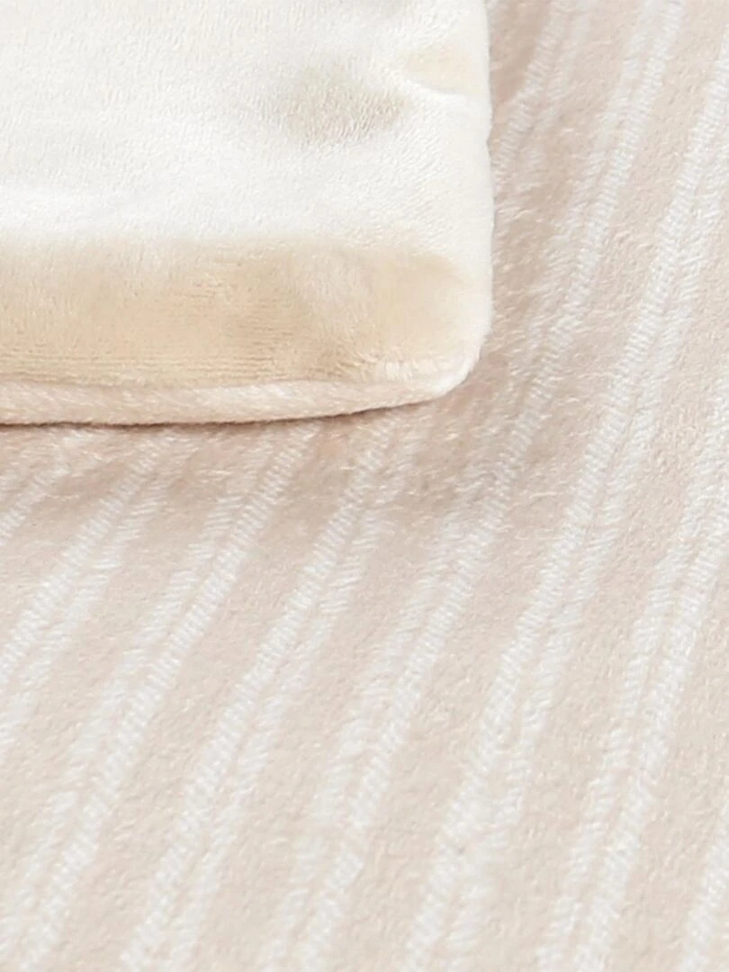 Couverture 100 x 140 cm TSO en Veloudoux    Beige