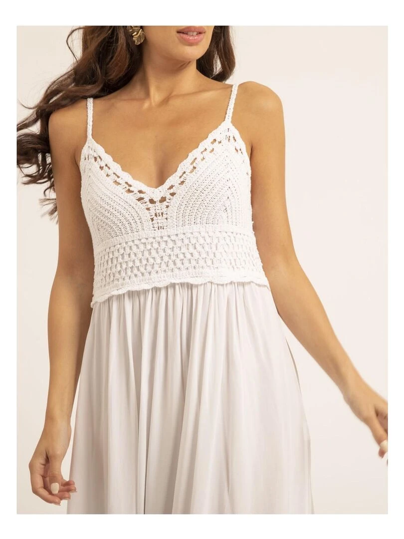 Robe longue crochet IGRALA   Blanc