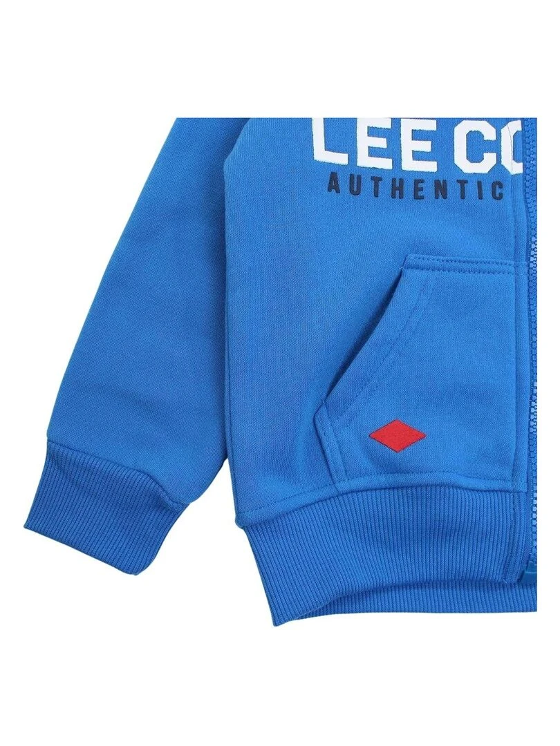 Lee Cooper   Veste garçon imprimé logo   Bleu