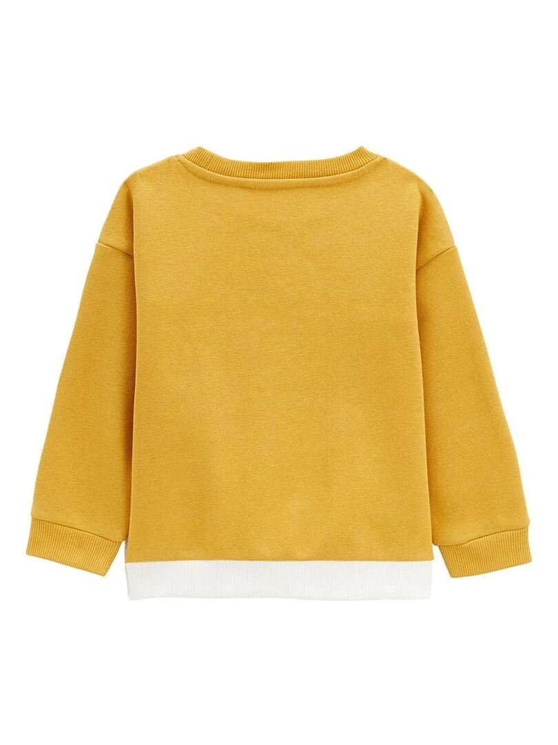 Sweat shirt bébé en molleton Aslan Moutarde