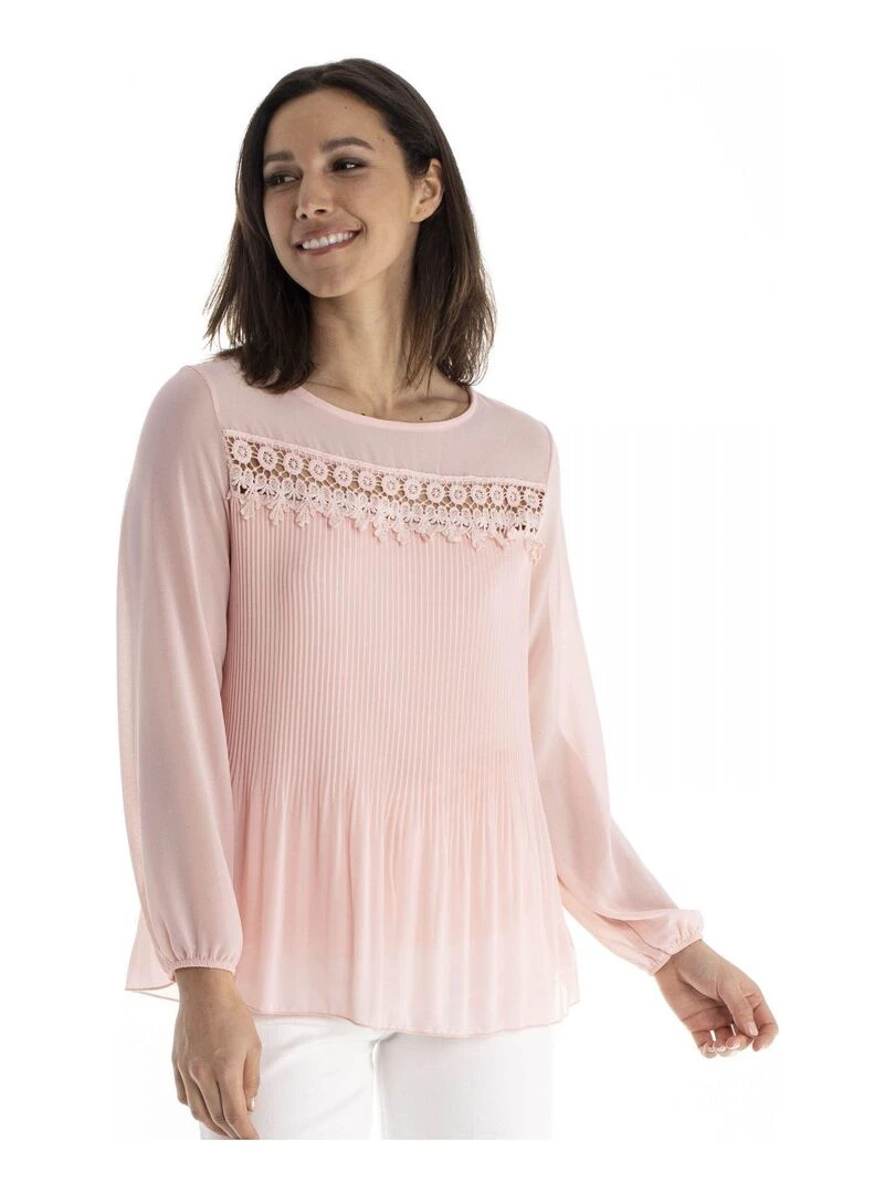 Chemisier rond CHEAN   Gérard Pasquier   Rose