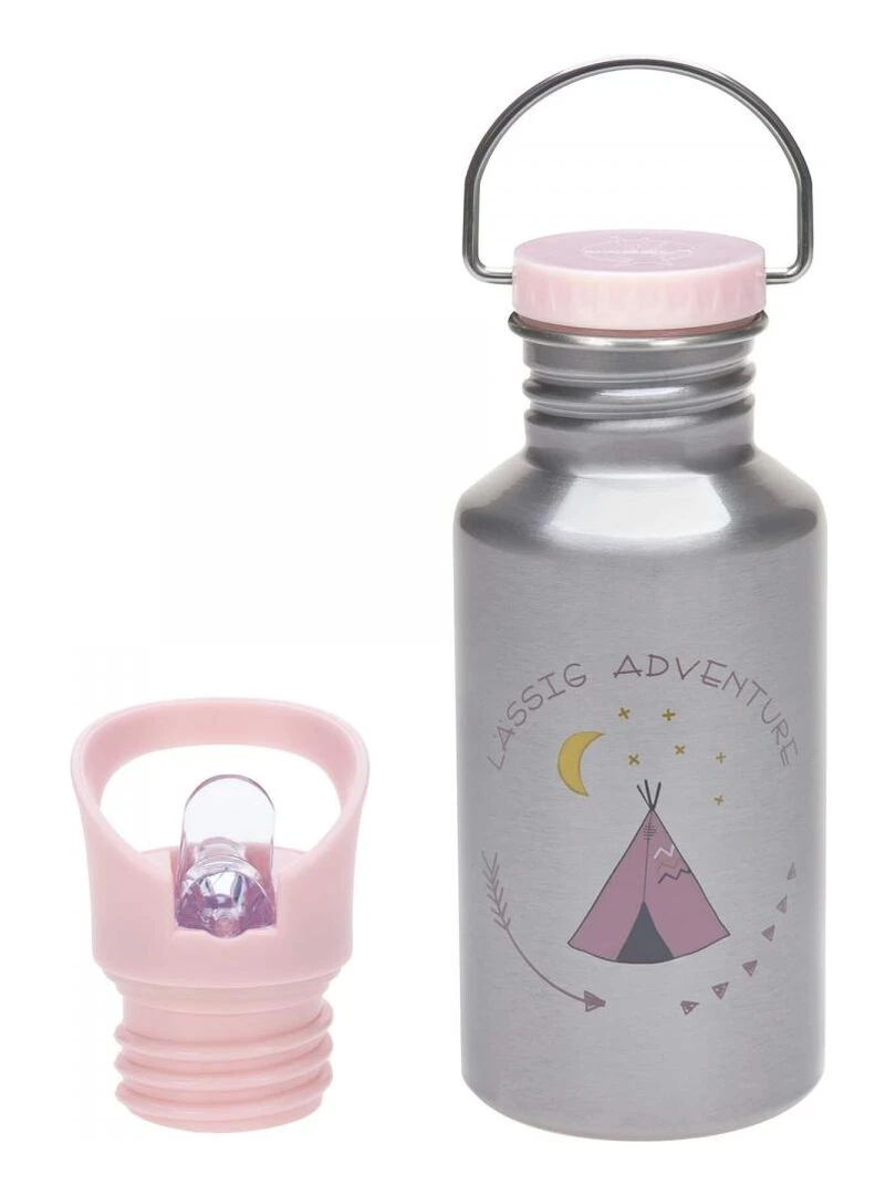 Gourde en inox 500 ml Tipi Rose