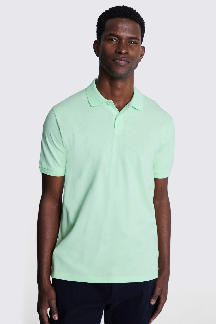 Apple Green Pique Polo Shirt Buy Online at Moss