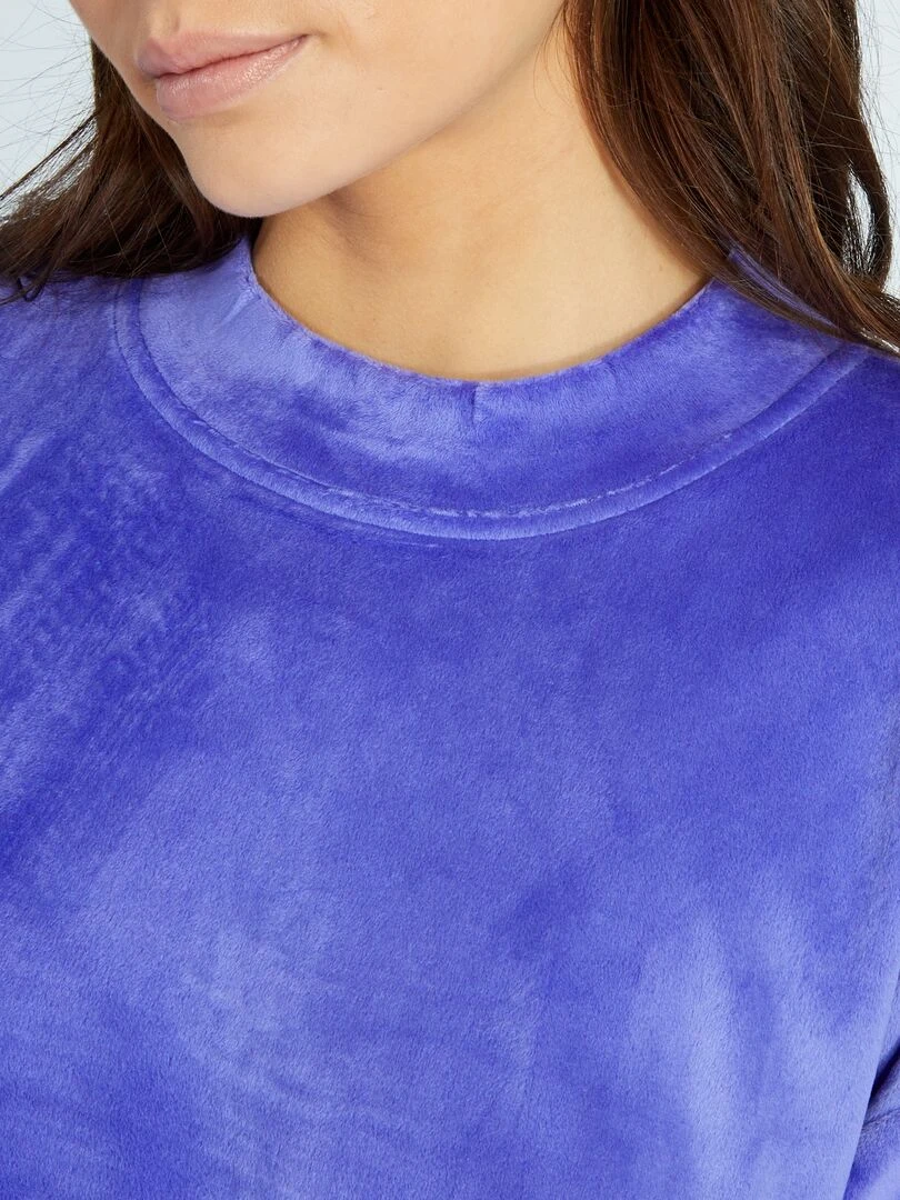 Sweat de nuit en polaire   Violet