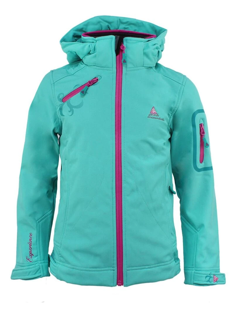 Blouson de ski fille GASOFTIBI PEAK MOUNTAIN Vert
