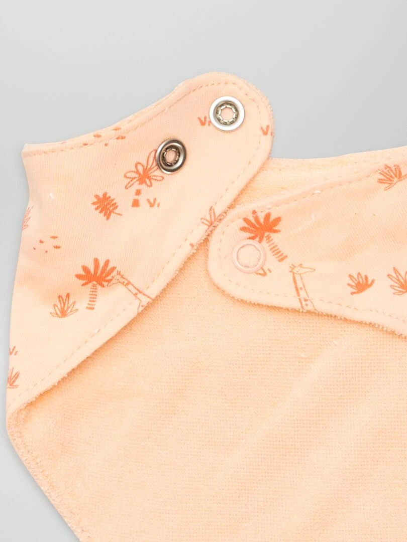 Lot de 3 bavoirs   Rose