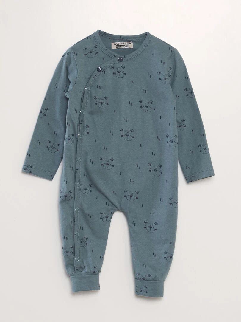 Ensemble Pyjama dors bien + bonnet 2 pièces Blanc