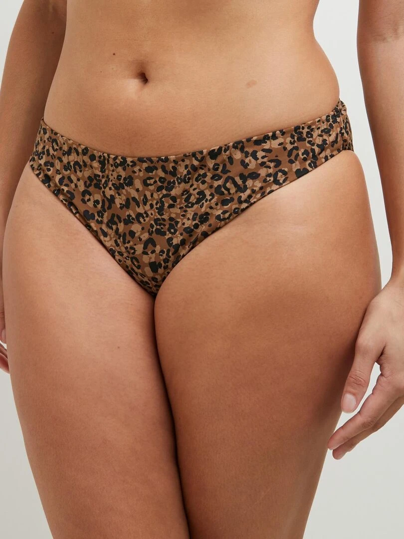Maillot de bain culotte midi Mambo RougeGorge Lingerie Marron caramel