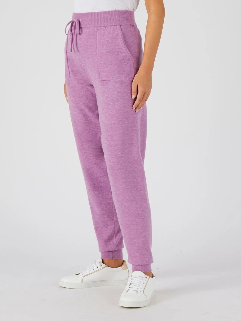 Pantalon en maille forme jogging Thermolactyl   Happy D. by Damart   Mauve