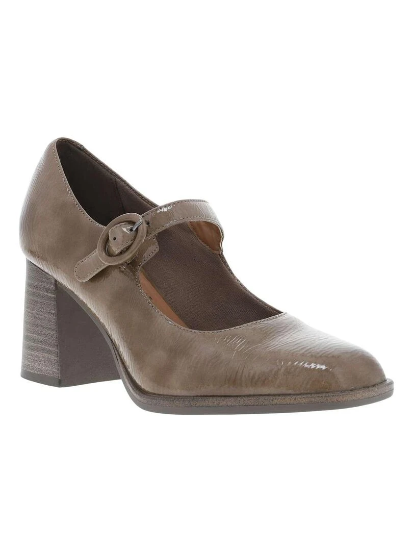 TAMARIS Escarpins talon décroché moyen Marron caramel