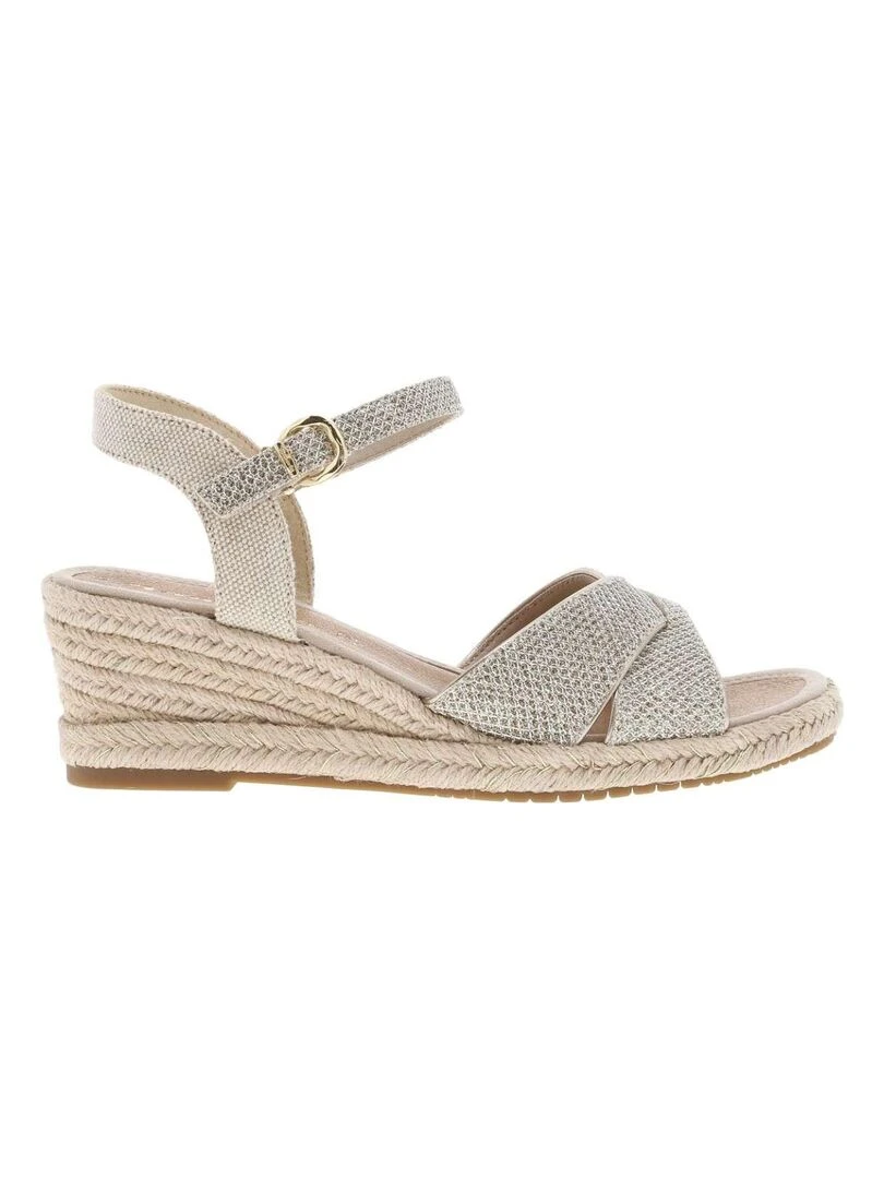 TAMARIS Nu pieds talon semi compensée Gris
