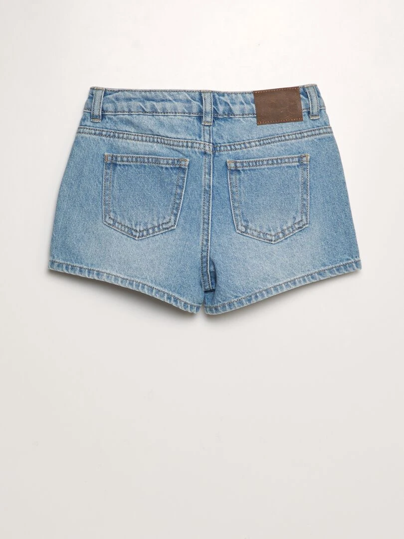 Short en jean classique Bleu clair