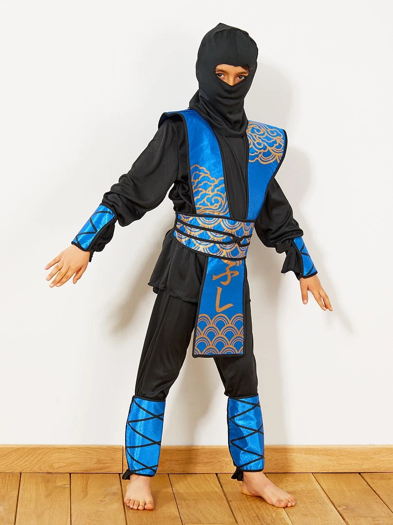Déguisement de ninja bleu bleu/noir