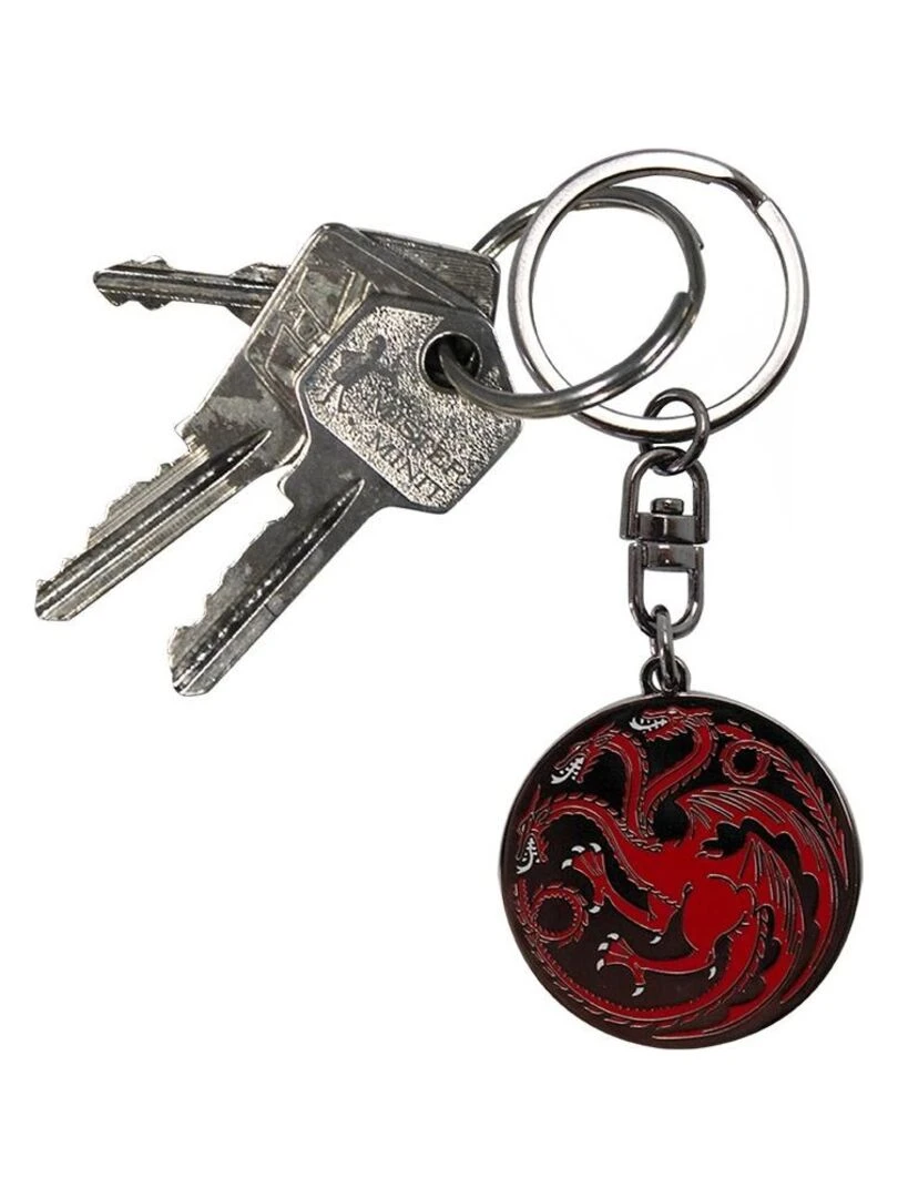 GAME OF THRONES Le Throne de fer Porte clés Targayen Rouge