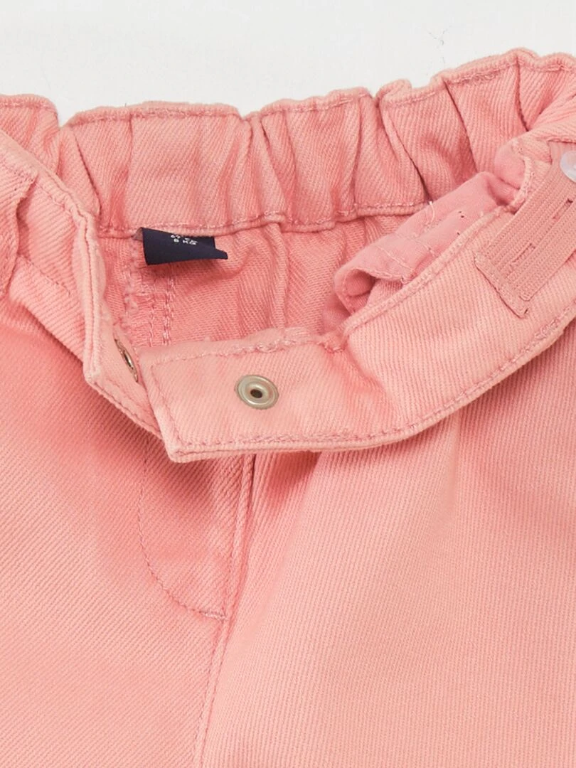 Pantalon paperbag   Rose