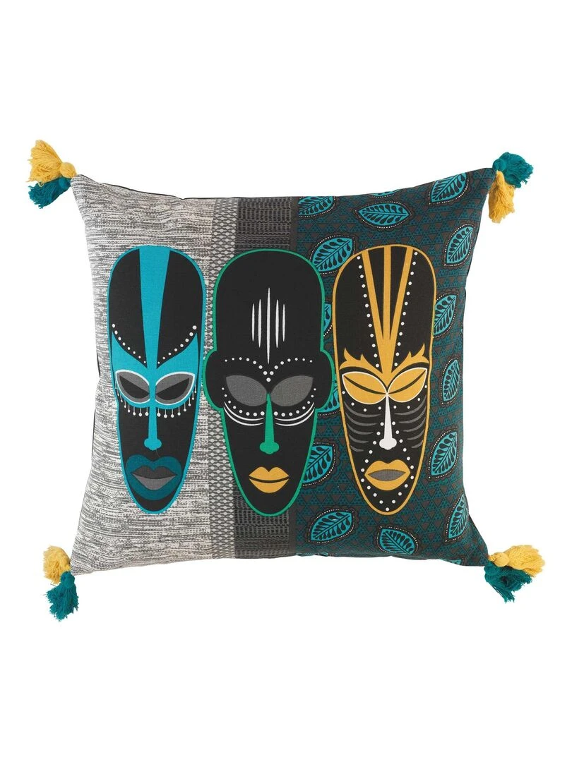 Coussin Totem Bleu