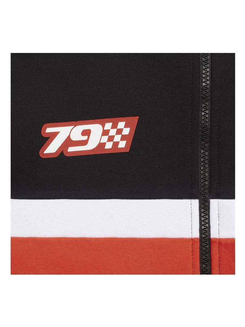 Sweat garçon à capuche avec zip Collection Racing Freegun   Rouge